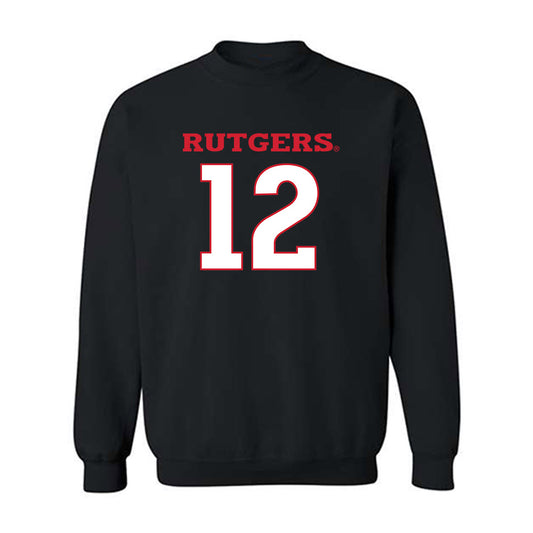 Rutgers - NCAA Men's Basketball : Lewis Duarte - Replica Shersey Crewneck Sweatshirt-0