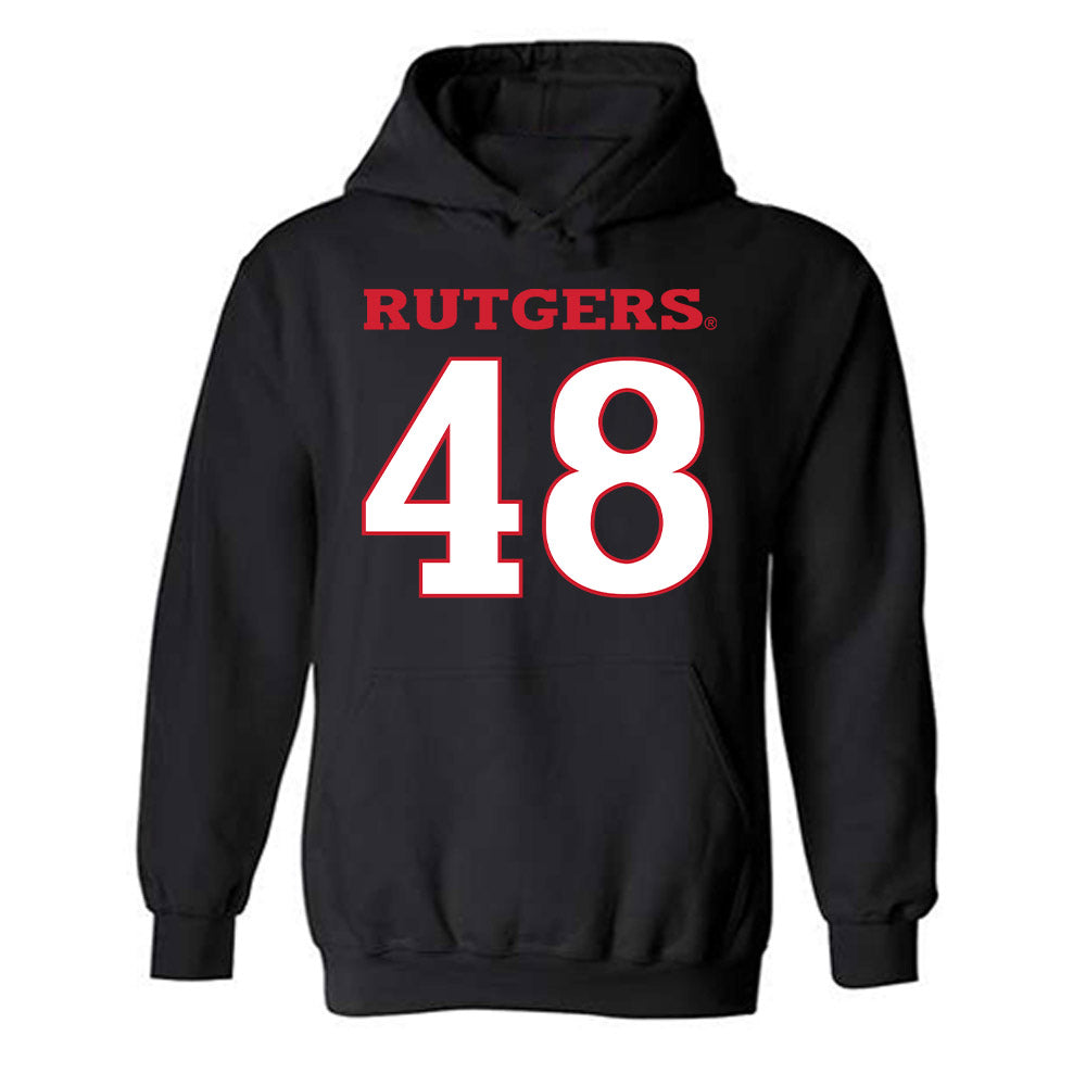 Rutgers - NCAA Baseball : Thomas Kendrick - Replica Shersey Hooded Sweatshirt-0