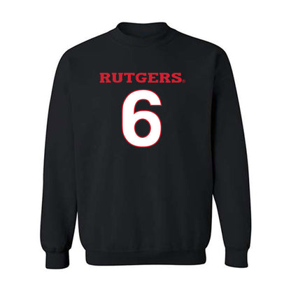 Rutgers - NCAA Women's Volleyball : Jenna DeLaMater - Replica Shersey Crewneck Sweatshirt-0