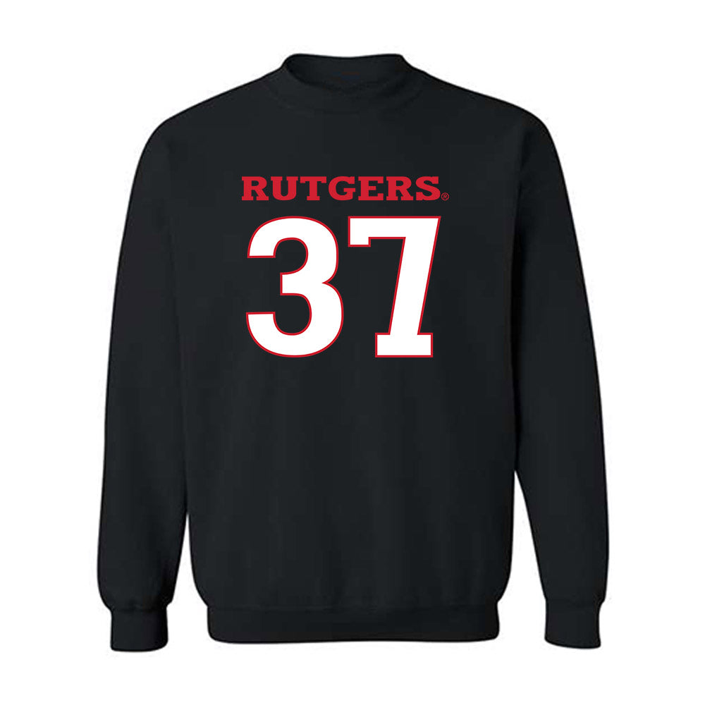 Rutgers - NCAA Football : RJ Wortman Jr - Replica Shersey Crewneck Sweatshirt-0