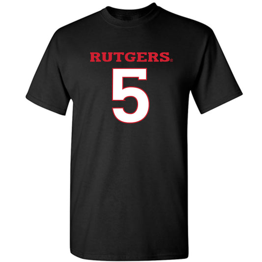 Rutgers - NCAA Women's Basketball : Deja Young - Replica Shersey T-Shirt-0