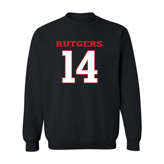 Rutgers - NCAA Football : Sah'nye Degraffenreidt - Replica Shersey Crewneck Sweatshirt-0