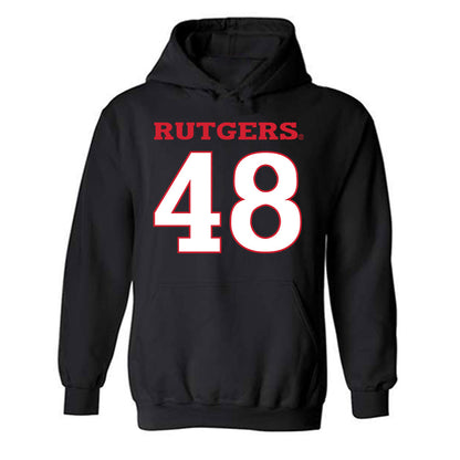Rutgers - NCAA Football : Raedyn Bruens - Replica Shersey Hooded Sweatshirt-0