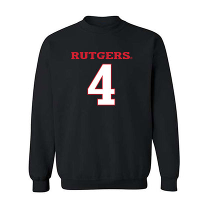 Rutgers - NCAA Women's Volleyball : Karis Willow - Replica Shersey Crewneck Sweatshirt-0
