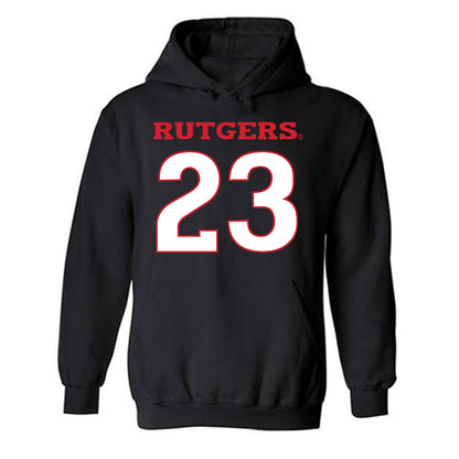 Rutgers - NCAA Women's Lacrosse : Charlee Thomas - Replica Shersey Hooded Sweatshirt-0