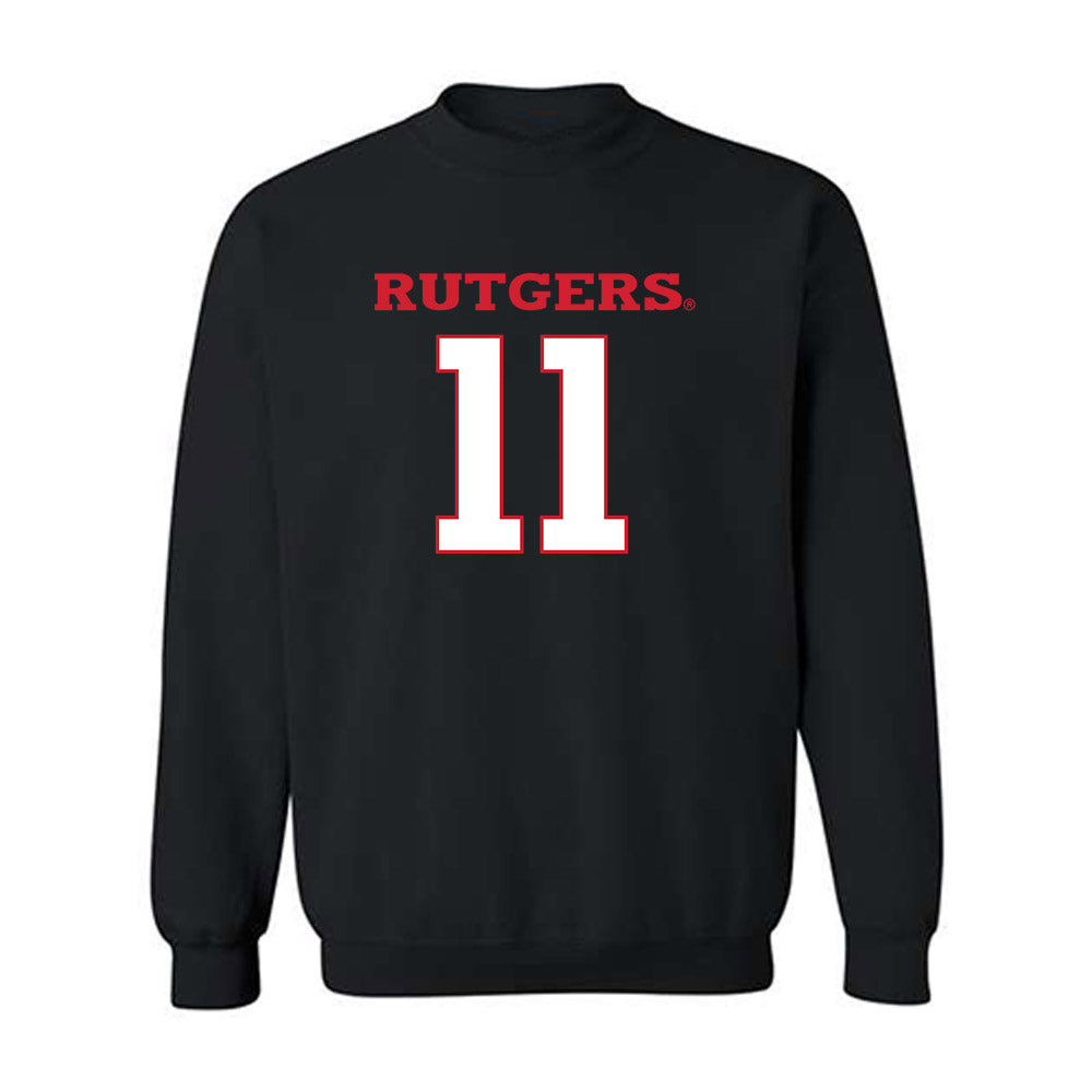 Rutgers - NCAA Football : Logan Blake - Replica Shersey Crewneck Sweatshirt-0