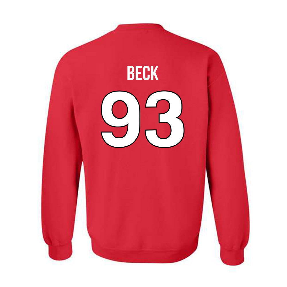 Rutgers - NCAA Football : Reece Beck - Replica Shersey Crewneck Sweatshirt-1