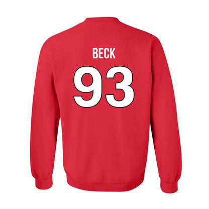 Rutgers - NCAA Football : Reece Beck - Replica Shersey Crewneck Sweatshirt-1