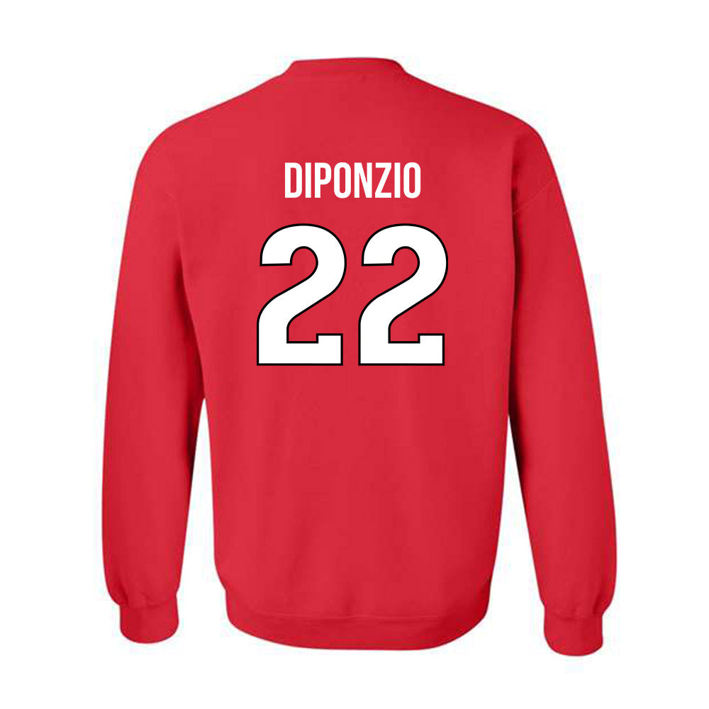 Rutgers - NCAA Men's Soccer : Francesco Diponzio - Replica Shersey Crewneck Sweatshirt-1