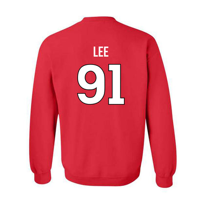 Rutgers - NCAA Football : Jaedin Lee - Replica Shersey Crewneck Sweatshirt-1