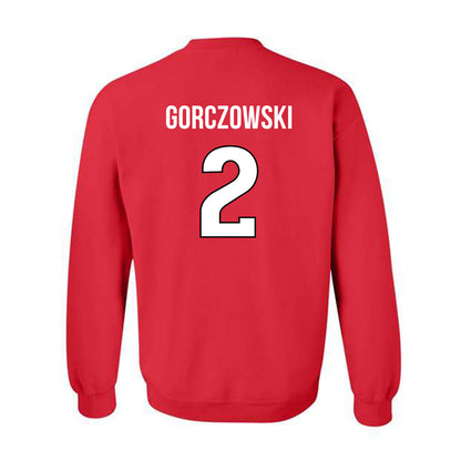 Rutgers - NCAA Men's Soccer : Simon Gorczowski - Replica Shersey Crewneck Sweatshirt-1