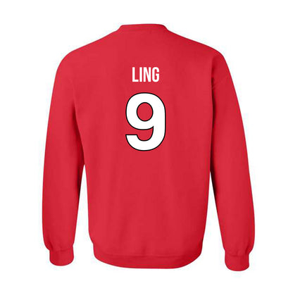 Rutgers - NCAA Women's Lacrosse : Caroline Ling - Replica Shersey Crewneck Sweatshirt-1