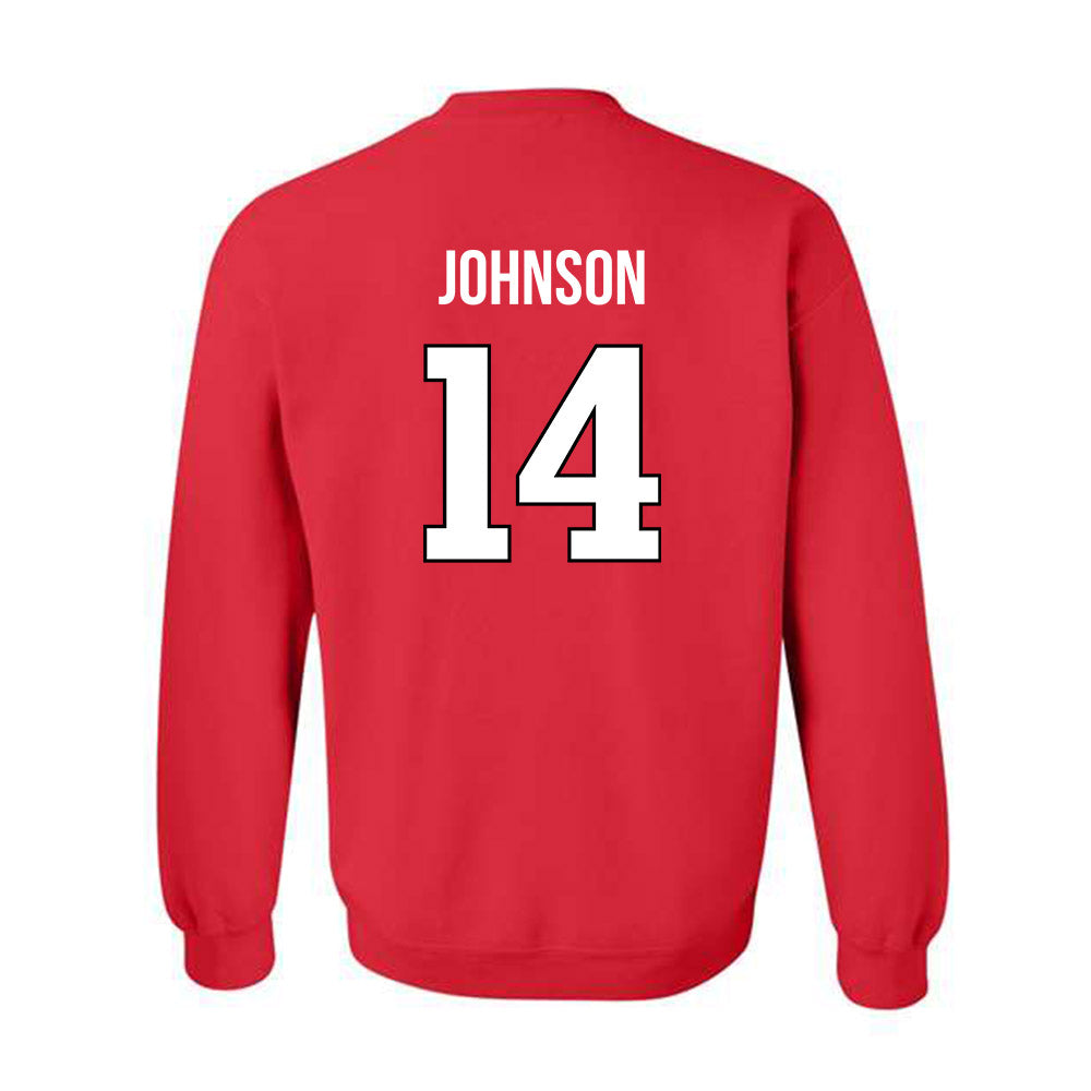 Rutgers - NCAA Football : RJ Johnson - Replica Shersey Crewneck Sweatshirt-1