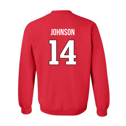 Rutgers - NCAA Football : RJ Johnson - Replica Shersey Crewneck Sweatshirt-1