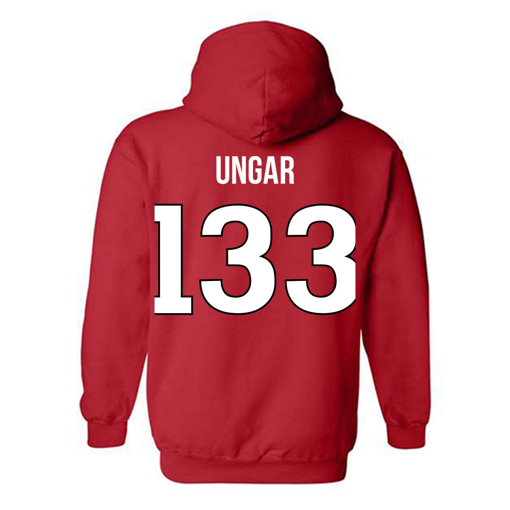 Rutgers - NCAA Wrestling : Brett Ungar - Replica Shersey Hooded Sweatshirt-1