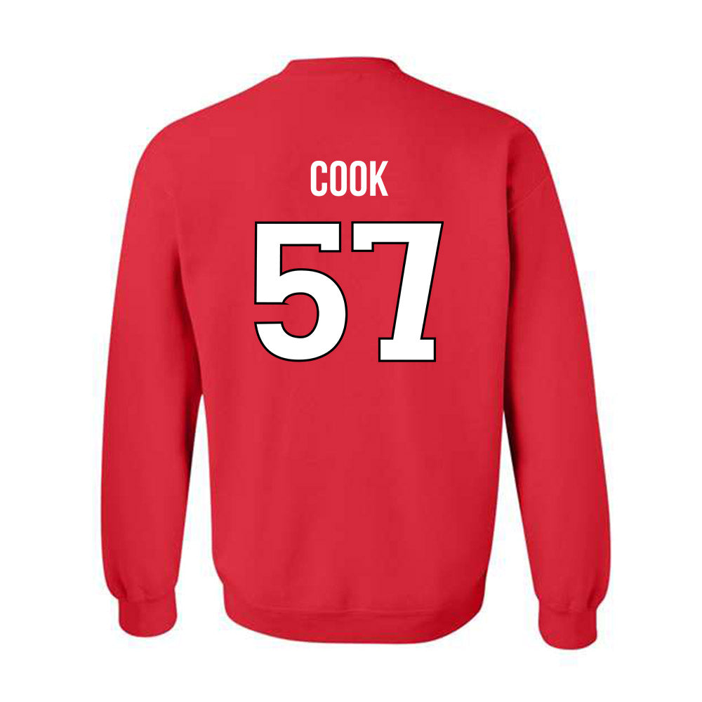 Rutgers - NCAA Football : Isaiah Cook - Replica Shersey Crewneck Sweatshirt-1