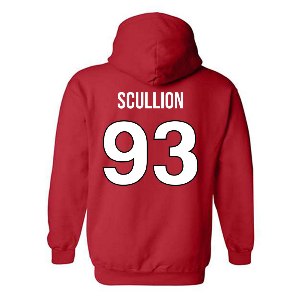 Rutgers - NCAA Football : Jack Scullion - Replica Shersey Hooded Sweatshirt-1