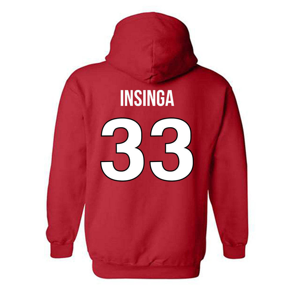 Rutgers - NCAA Football : John Insinga - Replica Shersey Hooded Sweatshirt-1