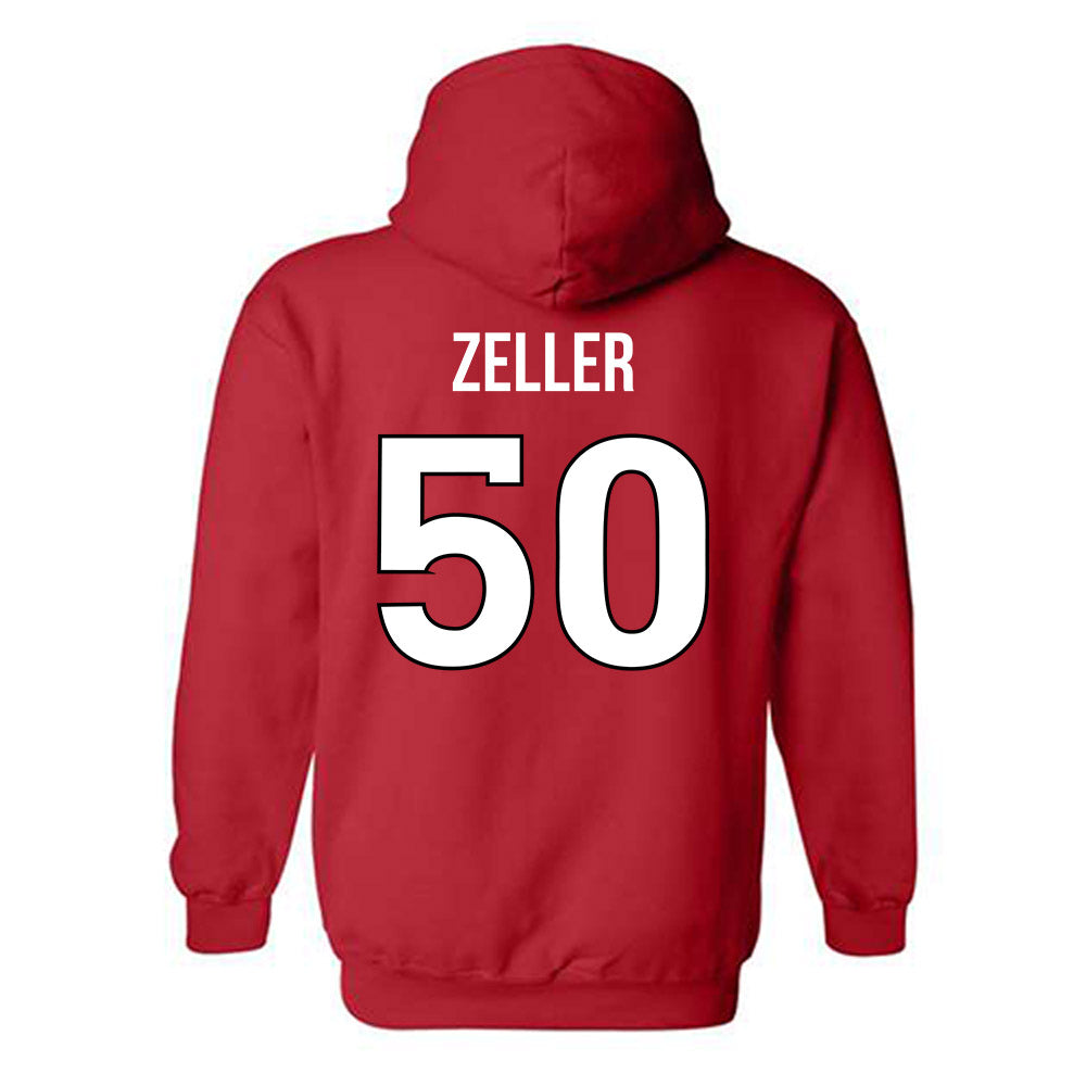 Rutgers - NCAA Men's Lacrosse : Colin Zeller - Replica Shersey Hooded Sweatshirt-1