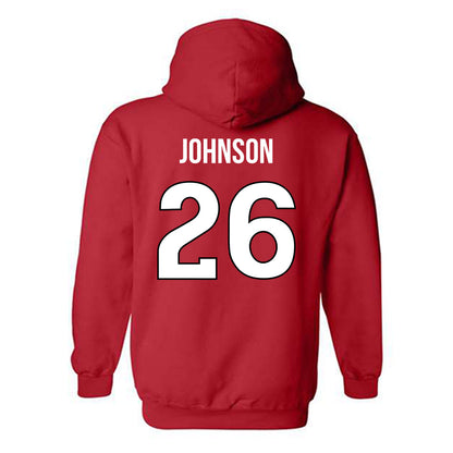 Rutgers - NCAA Women's Field Hockey : Camryn Johnson - Replica Shersey Hooded Sweatshirt-1