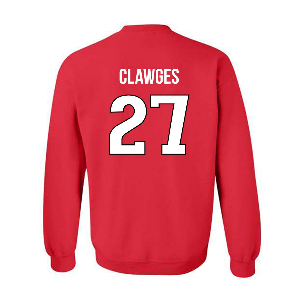 Rutgers - NCAA Football : Sage Clawges - Replica Shersey Crewneck Sweatshirt-1