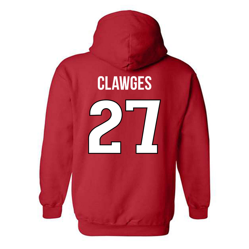 Rutgers - NCAA Football : Sage Clawges - Replica Shersey Hooded Sweatshirt-1
