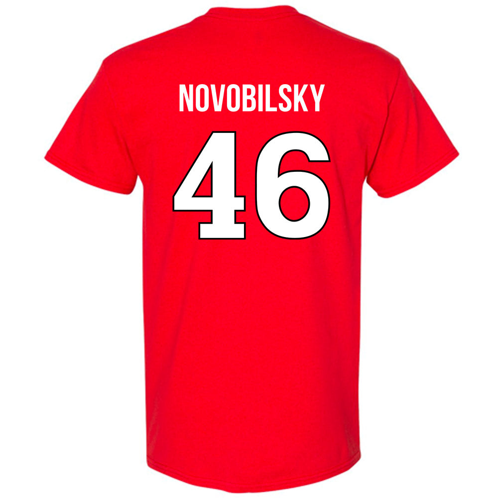 Rutgers - NCAA Baseball : Kevin Novobilsky - Replica Shersey T-Shirt-1