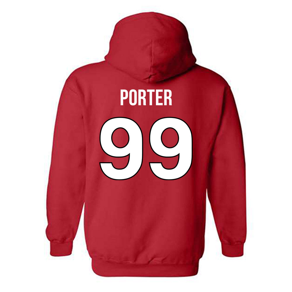 Rutgers - NCAA Football : Rondarius Porter - Replica Shersey Hooded Sweatshirt-1