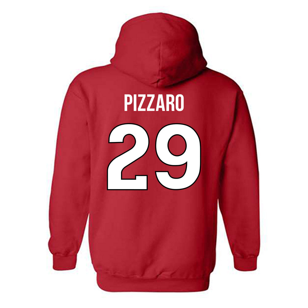 Rutgers - NCAA Football : Dane Pizzaro - Replica Shersey Hooded Sweatshirt-1