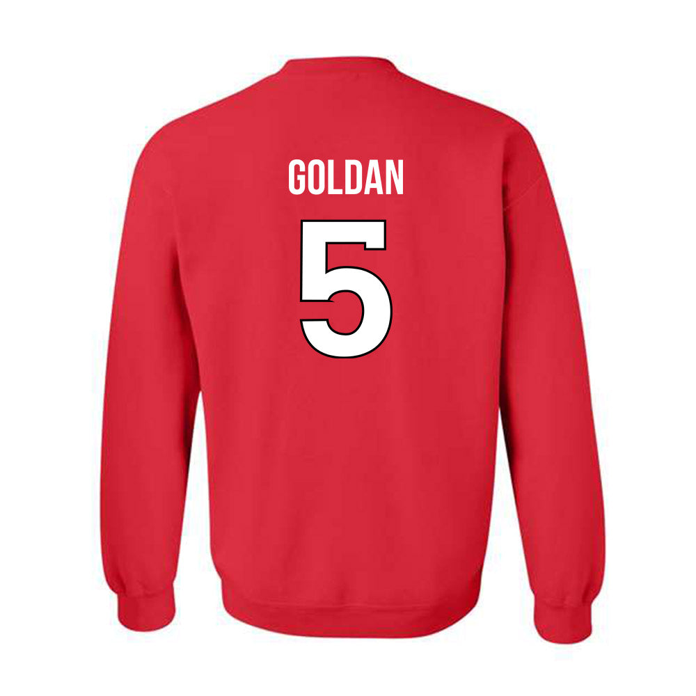 Rutgers - NCAA Baseball : Andrew Goldan - Replica Shersey Crewneck Sweatshirt-1