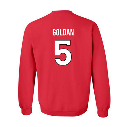 Rutgers - NCAA Baseball : Andrew Goldan - Replica Shersey Crewneck Sweatshirt-1