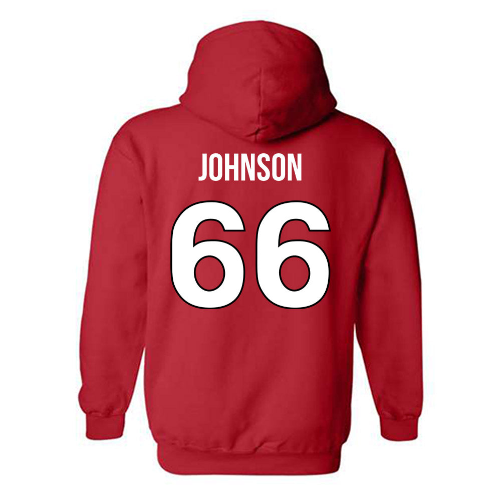 Rutgers - NCAA Football : Donovan Johnson - Replica Shersey Hooded Sweatshirt-1