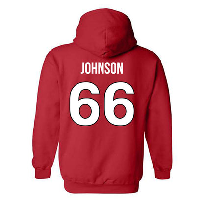 Rutgers - NCAA Football : Donovan Johnson - Replica Shersey Hooded Sweatshirt-1