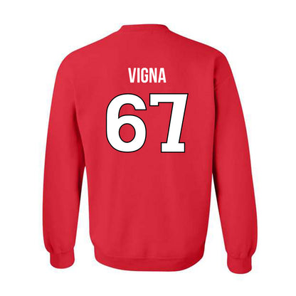 Rutgers - NCAA Football : Christopher Vigna - Replica Shersey Crewneck Sweatshirt-1
