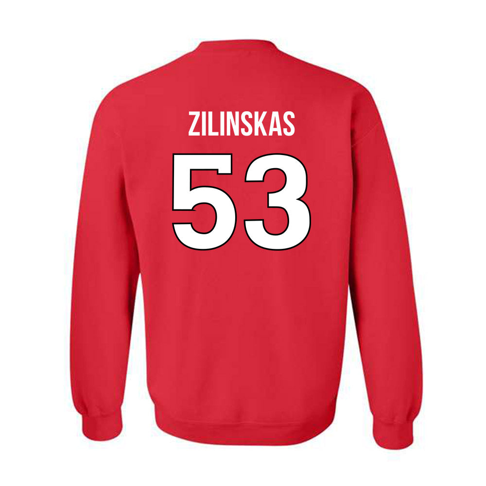 Rutgers - NCAA Football : Hank Zilinskas - Replica Shersey Crewneck Sweatshirt-1