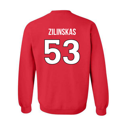 Rutgers - NCAA Football : Hank Zilinskas - Replica Shersey Crewneck Sweatshirt-1