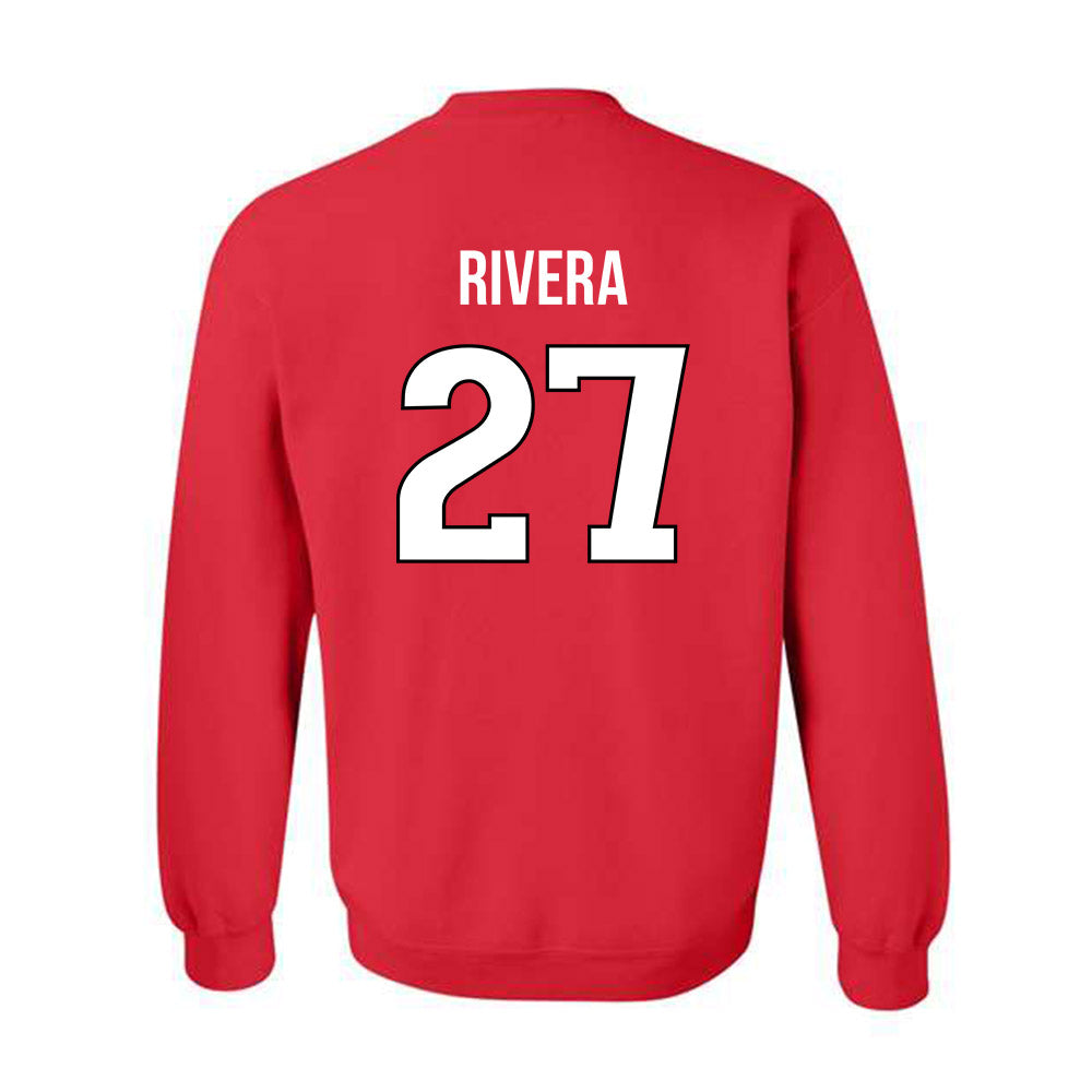 Rutgers - NCAA Baseball : Gabe Rivera - Replica Shersey Crewneck Sweatshirt-1