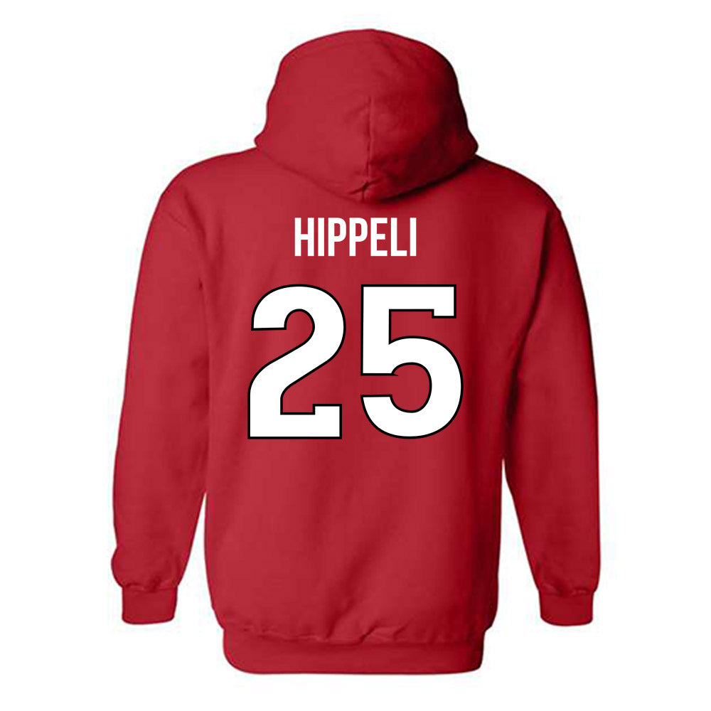 Rutgers - NCAA Women's Soccer : Morgan Hippeli - Replica Shersey Hooded Sweatshirt-1