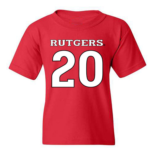 Rutgers - NCAA Baseball : Vincent Borghese - Replica Shersey Youth T-Shirt-0