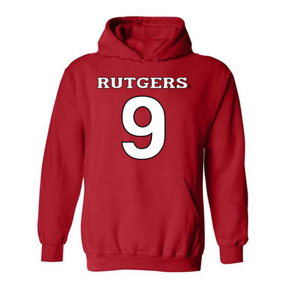 Rutgers - NCAA Football : Clay Thevenin - Replica Shersey Hooded Sweatshirt-0
