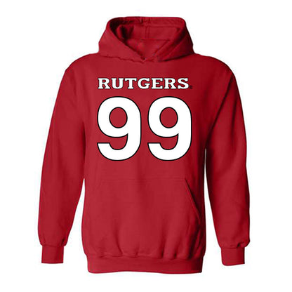 Rutgers - NCAA Football : Rondarius Porter - Replica Shersey Hooded Sweatshirt-0