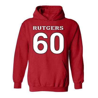 Rutgers - NCAA Football : Logan Anthony - Replica Shersey Hooded Sweatshirt-0