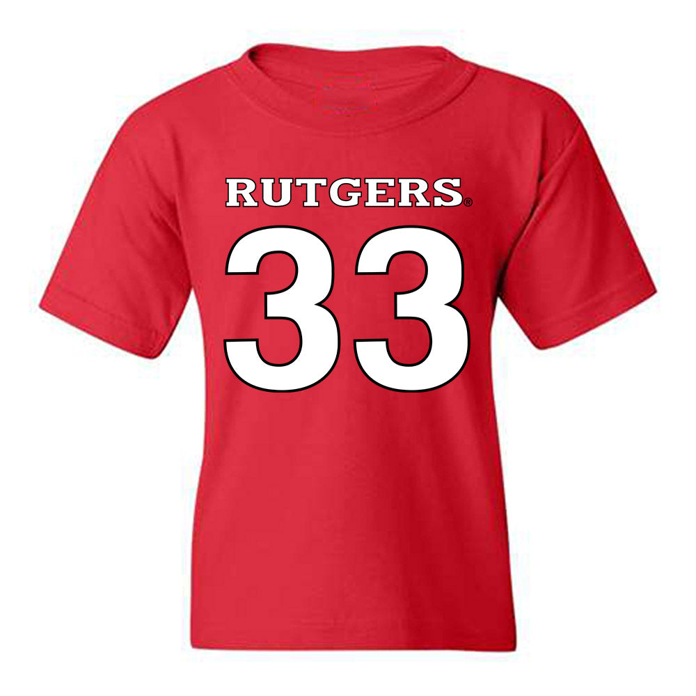 Rutgers - NCAA Football : John Insinga - Replica Shersey Youth T-Shirt-0