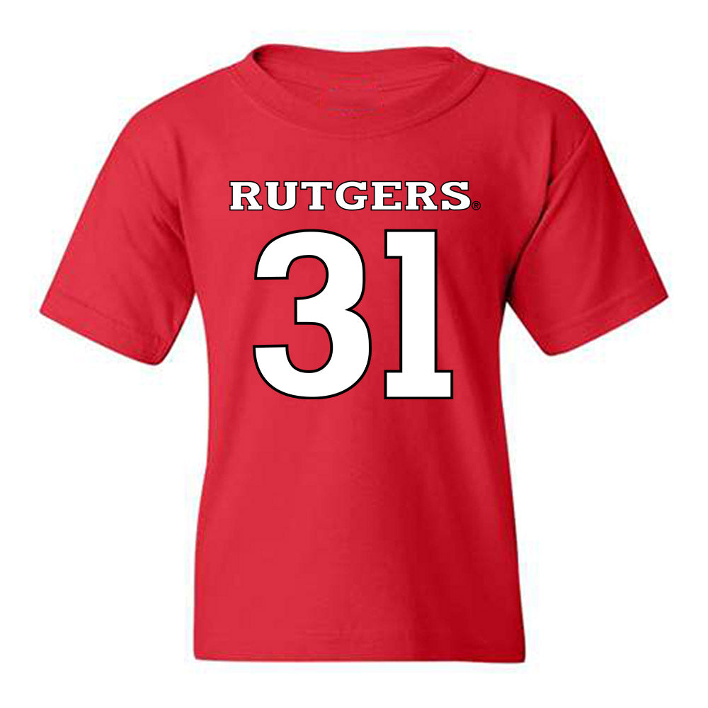 Rutgers - NCAA Baseball : Quinten Perilli - Replica Shersey Youth T-Shirt-0