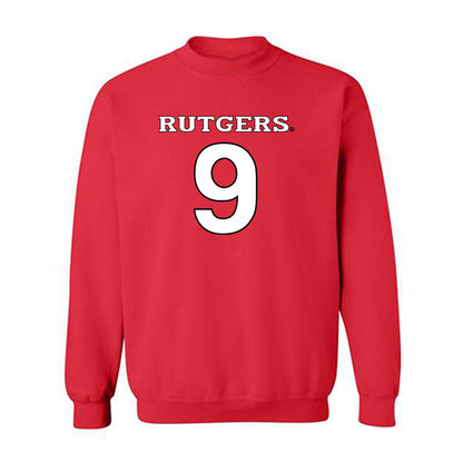 Rutgers - NCAA Men's Soccer : Andrew Kitch - Replica Shersey Crewneck Sweatshirt-0