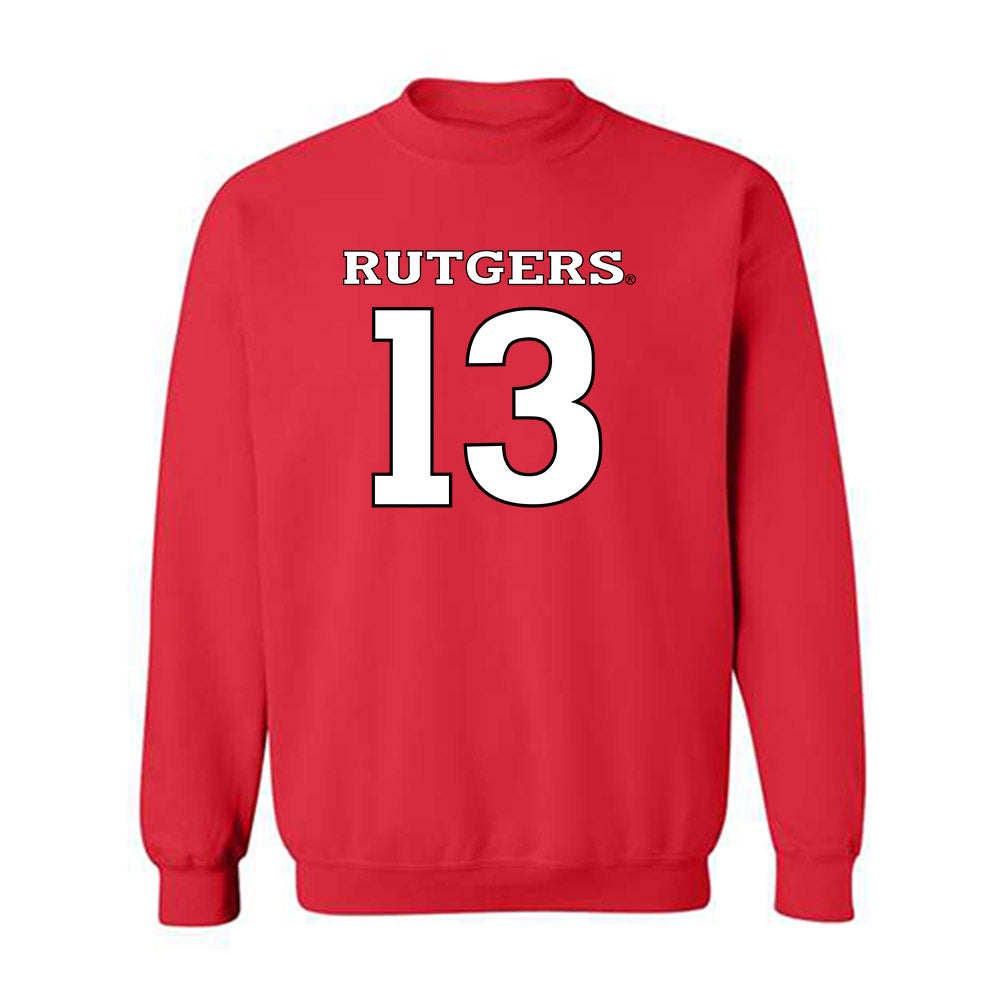 Rutgers - NCAA Football : Elias Coke - Replica Shersey Crewneck Sweatshirt-0