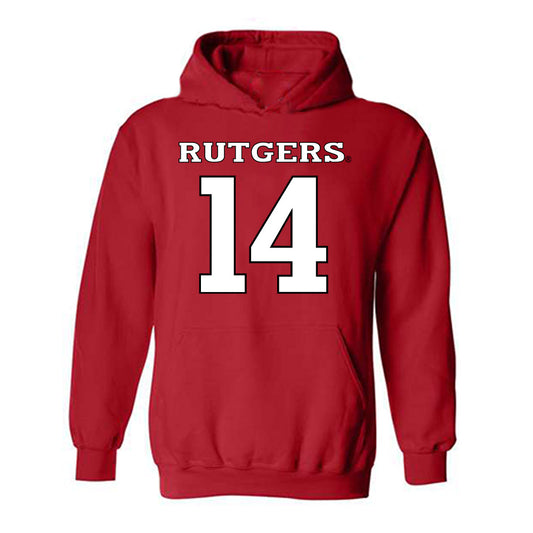 Rutgers - NCAA Football : Sah'nye Degraffenreidt - Replica Shersey Hooded Sweatshirt-0