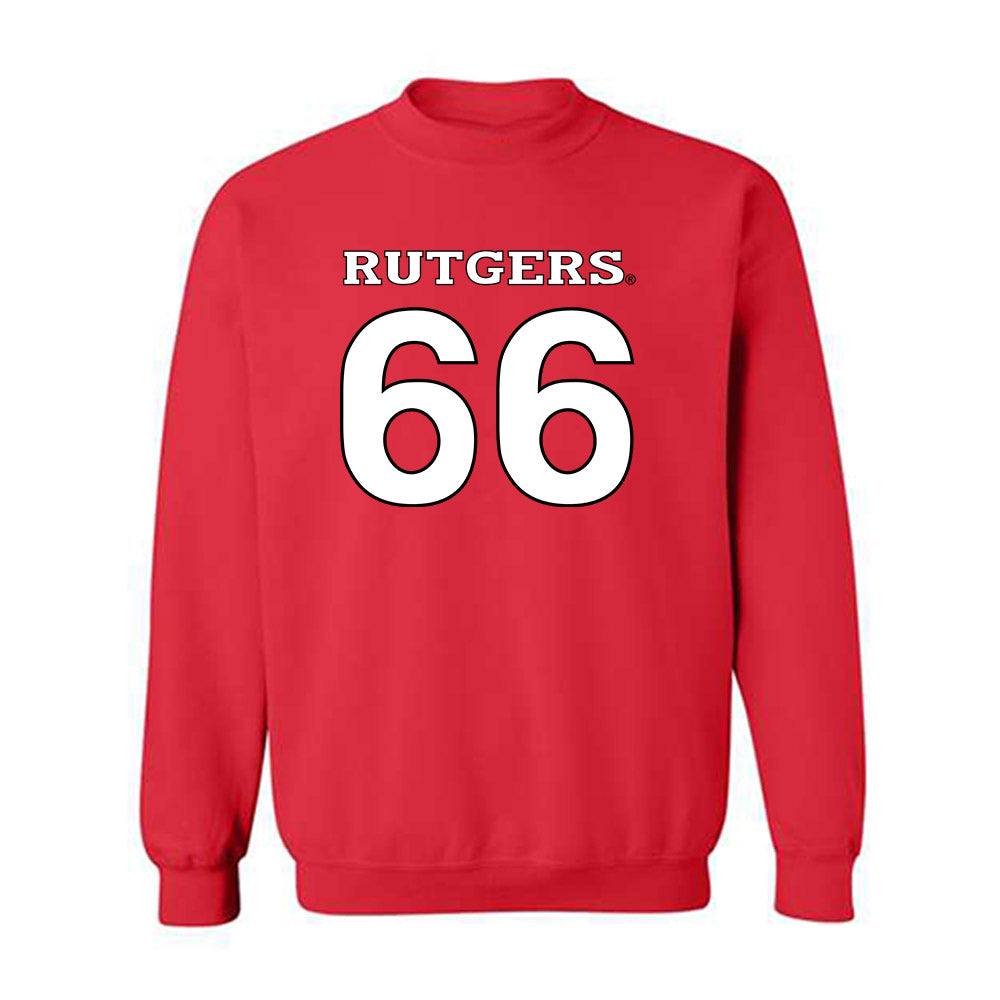 Rutgers - NCAA Football : Donovan Johnson - Replica Shersey Crewneck Sweatshirt-0