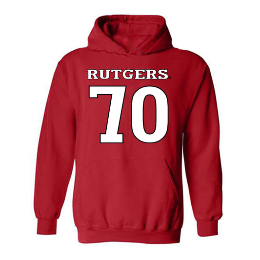 Rutgers - NCAA Football : Cameron Greene - Replica Shersey Hooded Sweatshirt-0