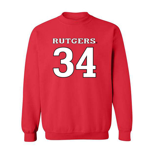 Rutgers - NCAA Women's Lacrosse : Alexa Corbin - Replica Shersey Crewneck Sweatshirt-0